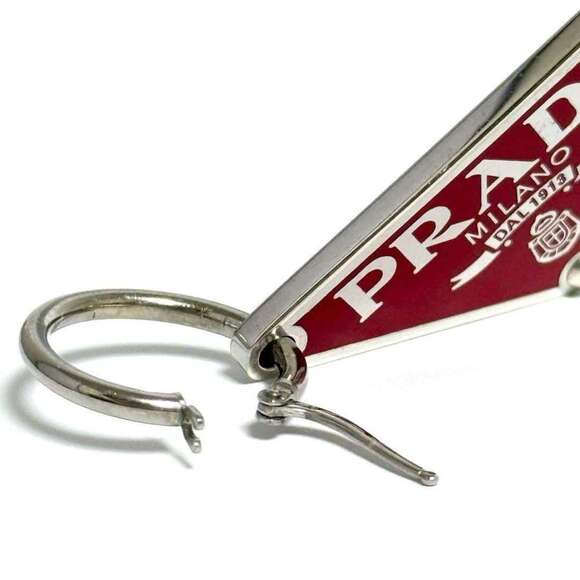 PRADA Silver Earrings - Picture 3 of 10